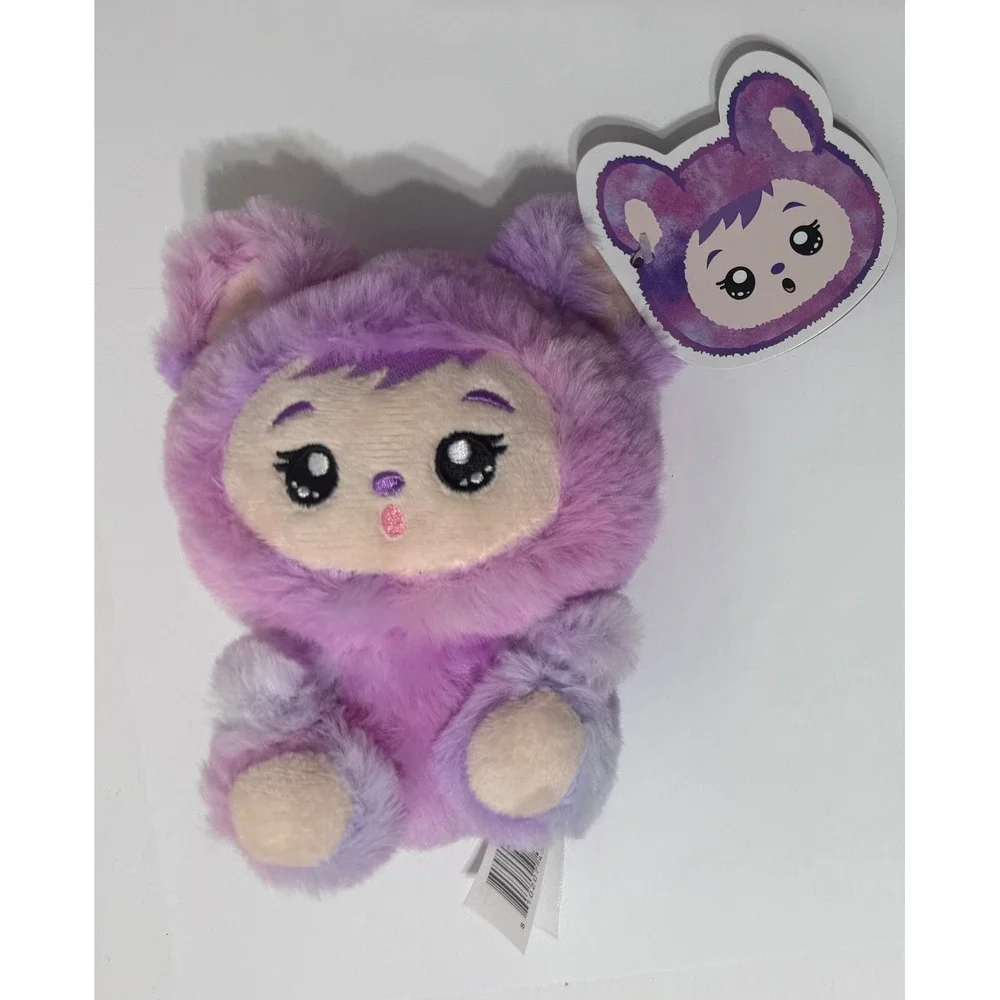 Yoonique PurplePink Ombre Plush Keychain Bear Hooded Character ZF409-4.5TDLI NEW